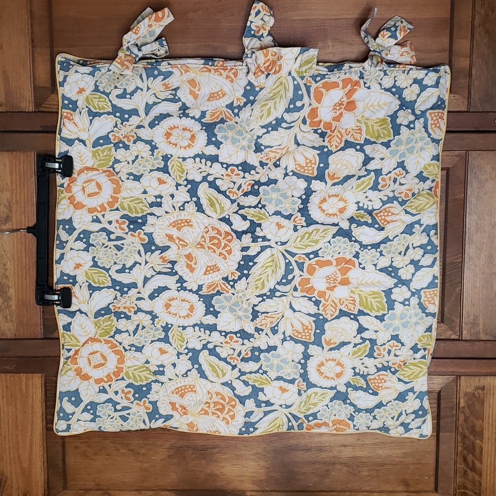 Pottery Barn MAGGIE Quilted Floral Euro Pillow Sham 26x26